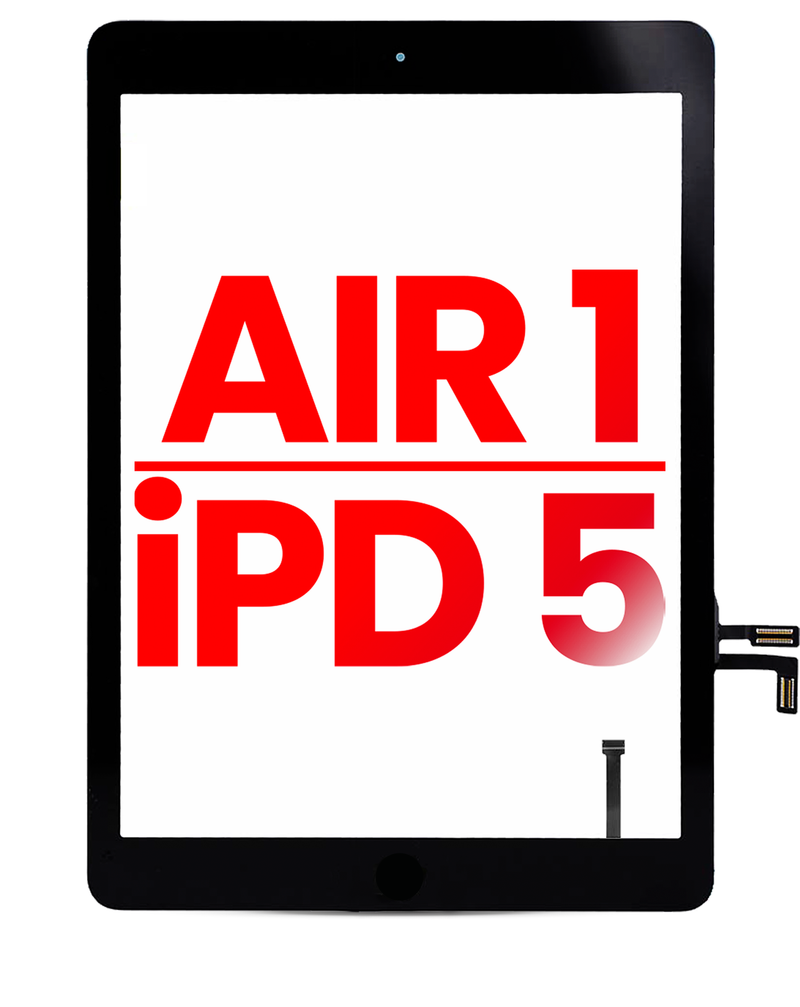 Digitizer Compatible For iPad Air 1 / iPad 5 (2017) (Home Button Pre-Installed Compatible For iPad Air 1) (Aftermarket) (Black)
