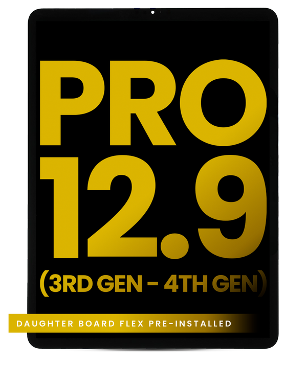LCD Assembly With Digitizer & Daughter Board Flex Pre-Installed Compatible For iPad Pro 12.9" (3rd Gen, 2018) / iPad 12.9" (4th Gen, 2019) (Refurbished)