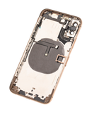 Back Housing W/ Small Pre-Installed Compatible For iPhone XS (No Logo) (Gold)