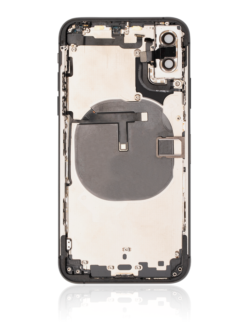 Back Housing W/ Small Pre-Installed Compatible For iPhone XS (No Logo) (Space Grey)