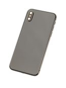 Back Housing W/ Small Pre-Installed Compatible For iPhone XS (No Logo) (Black)
