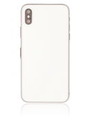 Back Housing W/ Small Pre-Installed Compatible For iPhone XS (No Logo) (Silver)