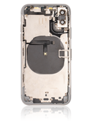 Back Housing W/ Small Pre-Installed Compatible For iPhone XS (No Logo) (Silver)