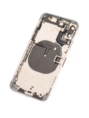Back Housing W/ Small Pre-Installed Compatible For iPhone XS (No Logo) (Silver)