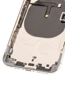 Back Housing W/ Small Pre-Installed Compatible For iPhone XS (No Logo) (Silver)