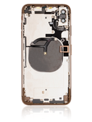 Back Housing W/ Small Pre-Installed Compatible For iPhone XS (No Logo) (Gold)