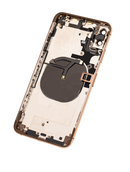 Back Housing W/ Small Pre-Installed Compatible For iPhone XS (No Logo) (Gold)