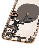 Back Housing W/ Small Pre-Installed Compatible For iPhone XS (No Logo) (Gold)