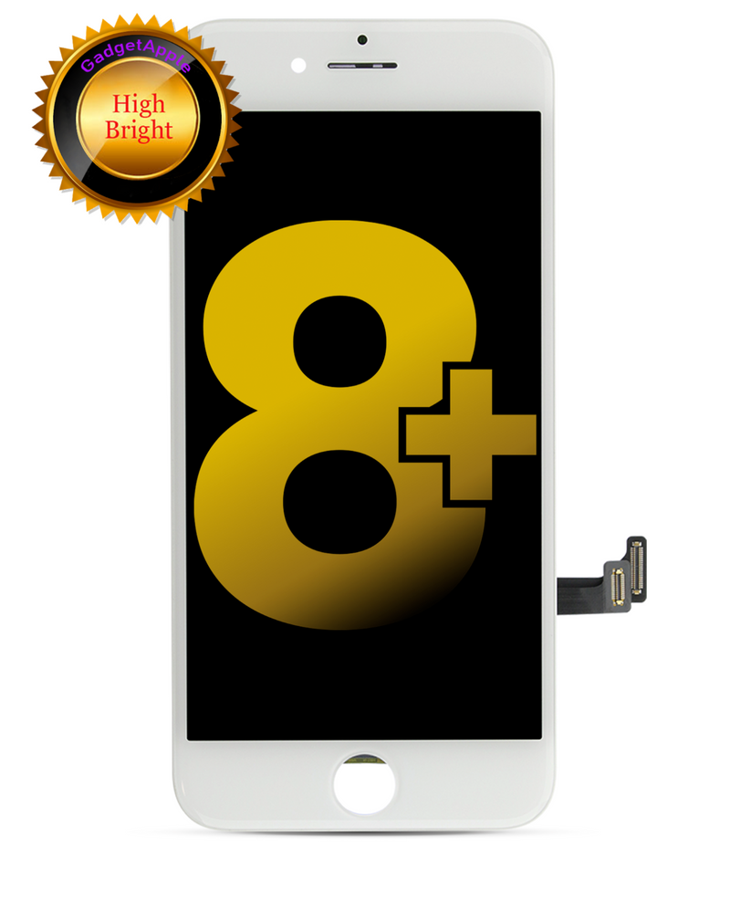 LCD Assembly Compatible For iPhone 8 Plus (High Bright) (White)