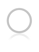 Back Camera Lens With Bracket Compatible For iPhone 11 (White) (Real Sapphire / Premium)