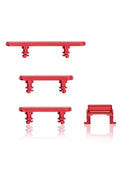 Hard Buttons (Power/Volume/Switch) Compatible For iPhone 11 (Red)