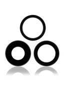 Back Camera Lens With Bracket Compatible For iPhone 11 Pro / Pro Max (Black) (Real Sapphire / Premium)