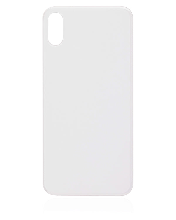 Back Glass Compatible For iPhone XS (No Logo / Large Camera Hole) (Silver)
