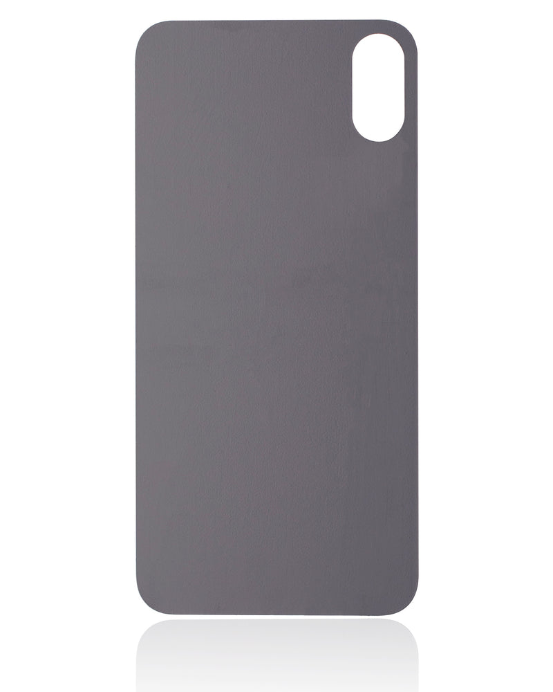 Back Glass Compatible For iPhone XS (No Logo / Large Camera Hole) (Silver)