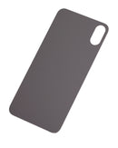 Back Glass Compatible For iPhone XS (No Logo / Large Camera Hole) (Silver)