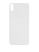 Back Glass Compatible For iPhone XS Max (No Logo / Large Camera Hole) (Silver)