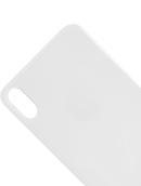 Back Glass Compatible For iPhone XS Max (No Logo / Large Camera Hole) (Silver)
