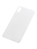 Back Glass Compatible For iPhone XS Max (No Logo / Large Camera Hole) (Silver)