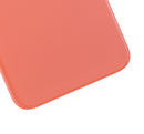 Back Glass Compatible For iPhone XR (No Logo / Large Camera Hole) (Coral)