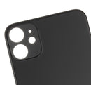 Back Glass Compatible For iPhone 11 (No Logo / Large Camera Hole) (Black)