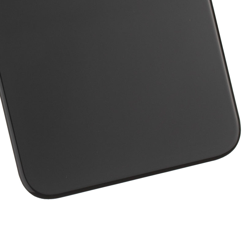 Back Glass Compatible For iPhone 11 (No Logo / Large Camera Hole) (Black)