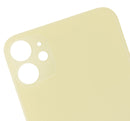 Back Glass Compatible For iPhone 11 (No Logo / Large Camera Hole) (Yellow)
