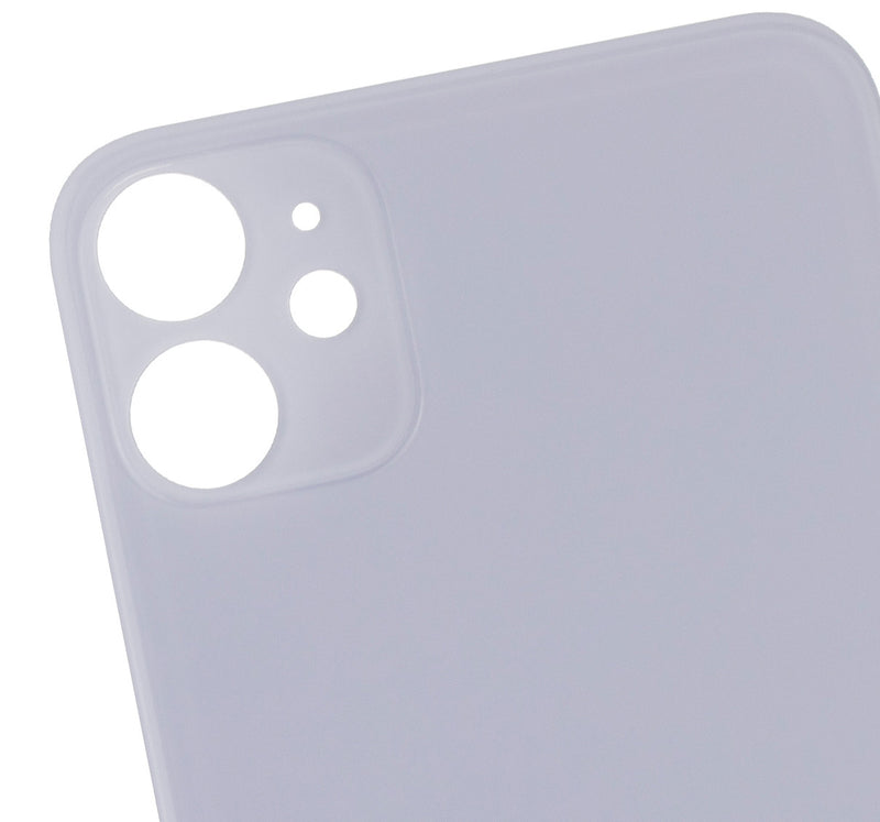 Back Glass Compatible For iPhone 11 (No Logo / Large Camera Hole) (Purple)