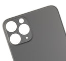 Back Glass Compatible For iPhone 11 Pro (No Logo / Large Camera Hole) (Space Grey)
