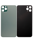 Back Glass Compatible For iPhone 11 Pro Max (No Logo / Large Camera Hole) (Midnight Green)