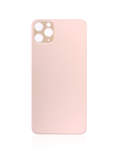 Back Glass Compatible For iPhone 11 Pro Max (No Logo / Large Camera Hole) (Gold)