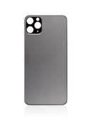 Back Glass Compatible For iPhone 11 Pro Max (No Logo / Large Camera Hole) (Space Gray )