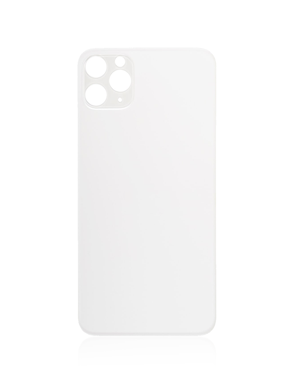 Back Glass Compatible For iPhone 11 Pro Max (No Logo / Large Camera Hole) (Silver)