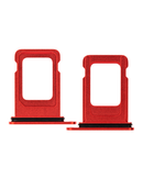 Single Sim Card Tray Compatible For iPhone 12 (Red)
