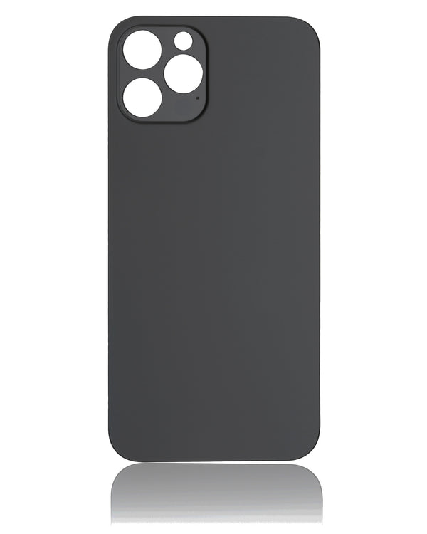 Back Glass Compatible For iPhone 12 Pro (No Logo / Large Camera Hole) (Graphite)