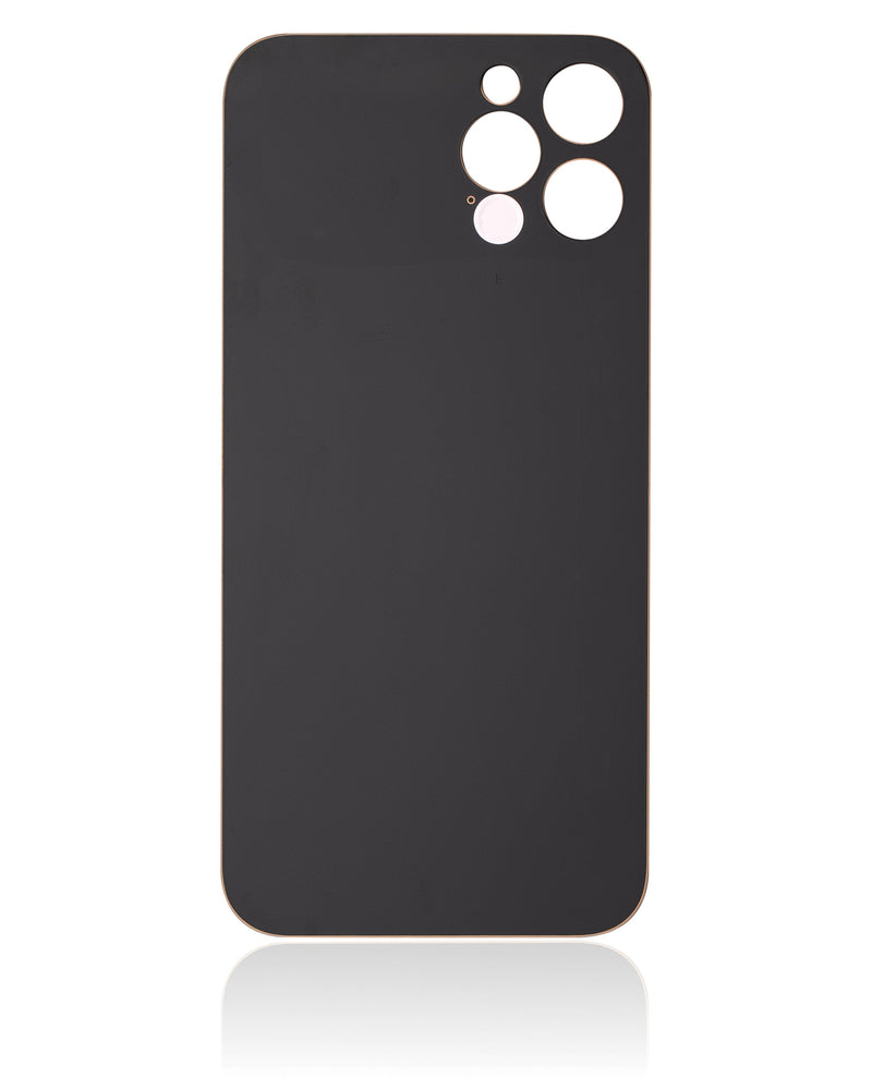Back Glass Compatible For iPhone 12 Pro (No Logo / Large Camera Hole) (Gold)