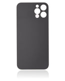 Back Glass Compatible For iPhone 12 Pro (No Logo / Large Camera Hole) (Silver)