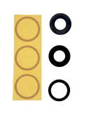 Back Camera Lens (Glass Only) with Adhesive Tape Compatible For iPhone 12 Pro (3 Piece Set)