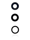 Back Camera Lens (Glass Only) with Adhesive Tape Compatible For iPhone 12 Pro (3 Piece Set)