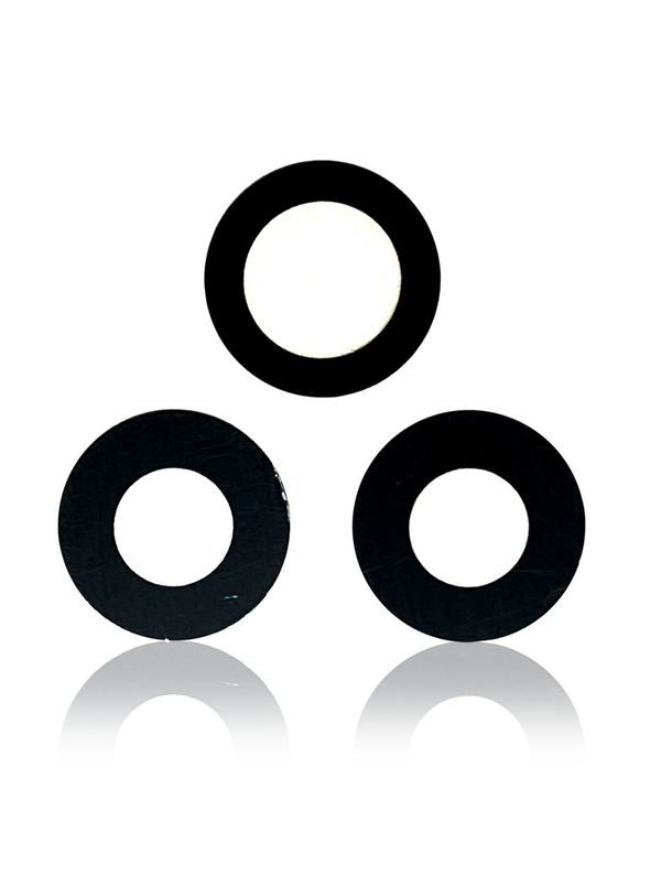 Back Camera Lens (Glass Only) with Adhesive Tape Compatible For iPhone 12 Pro (3 Piece Set)