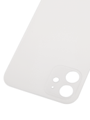 BLACK Back Glass Compatible For iPhone 12 (No Logo / Large Camera Hole) (White)