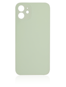 BLACK Back Glass Compatible For iPhone 12 (No Logo / Large Camera Hole) (Green)