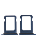 Single Sim Card Tray Compatible For iPhone 12 Mini (Blue)