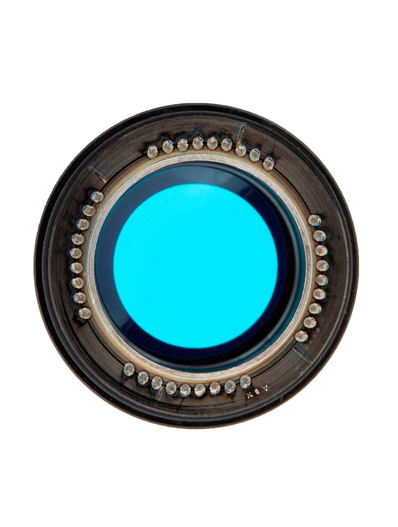 Back Camera Lens With Bracket Compatible For iPhone 12 Pro Max (Pacific Blue) (Real Sapphire / Premium)