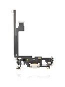 Charging Port Flex Cable Compatible For iPhone 12 Pro Max (Silver) (Premium)