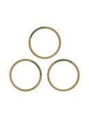 Back Camera Lens (Glass Only) with Adhesive Tape Compatible For iPhone 12 Pro Max (3 Piece Set) (Real Sapphire / Premium)