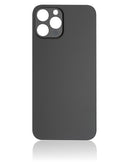 Back Glass Compatible For iPhone 12 Pro Max (No Logo / Large Camera Hole) (Graphite)