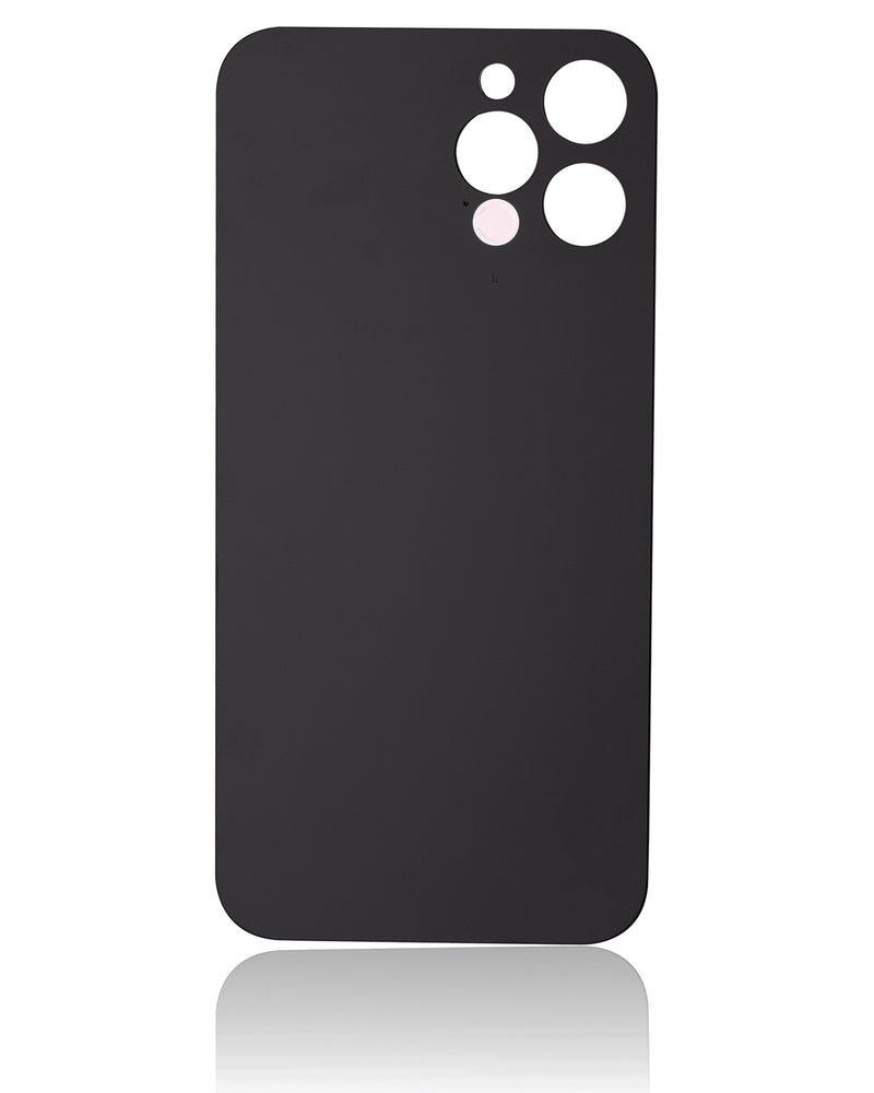 Back Glass Compatible For iPhone 12 Pro Max (No Logo / Large Camera Hole) (Graphite)