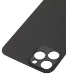 Back Glass Compatible For iPhone 12 Pro Max (No Logo / Large Camera Hole) (Graphite)