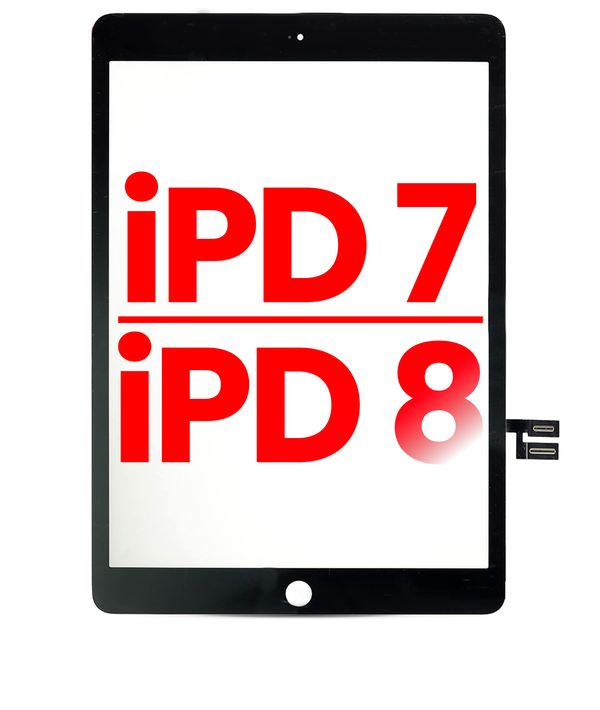 Digitizer Compatible For iPad 7 (10.2" / 2019) / iPad 8 (10.2" / 2020) (Aftermarket ) (Black)