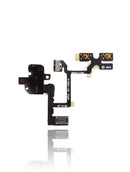 Headphone Flex + Volume Control Flex Compatible For iPhone 4 (GSM)